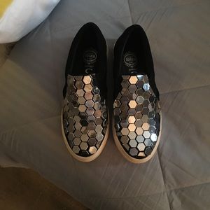 Jeffery Campbell Dobby Mirror Slip On Sneaker 7.5